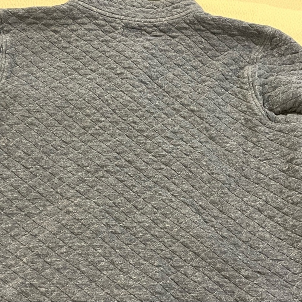 Faherty Epic Quilted Blue Pullover - image 5